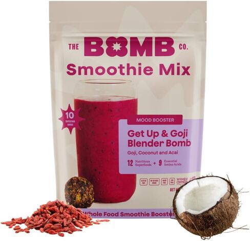 Bomb Co. Blender Bomb ، OG ، Superfood Smoothie Mix مع بذور شيا ، بذور القنب ، بذور الكتان ، ملح البحر ، والأحماض الأمينية لصحة الأمعاء ، خالية من الغلوتين ، ألياف عالية ، 10 حصص in Saudi Arabia