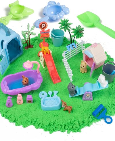 sikmcle Unicorn Sensory Bin Play Sand Kit for Girls Unicorn Toys for Kids Castle Moulds Toddler Activities and Sensory Bin Fillers for Toddlers 3+ in Saudi Arabia