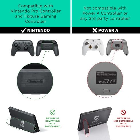 جهاز التحكم في ألعاب S1 STURE S1 ووحدة تحكم متوافقة مع Nintendo Switch و Pro Controller ، مقطع حامل ألعاب الفيديو القابل للتعديل ، رمادي in Kuwait