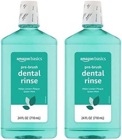 Amazon Basics غسول الأسنان قبل الفرشاة، النعناع الأخضر، 24 أونصة سائلة، عبوة واحدة (سوليمو سابقًا) in Kuwait