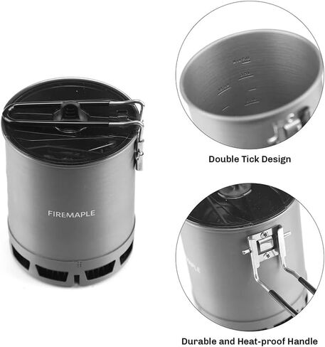 Fire-Maple Petrel Ultralight Pot- High Efficiency Aluminum Camping and Backpacking Pot with Heat-Proof Handle, Portable and Compact in Kuwait