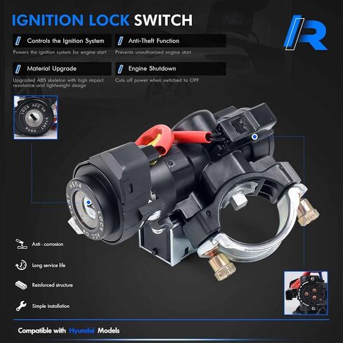81900-D9G00 Ignition Lock Switch Assembly with 2 Keys Compatible with Kia Sportage 2017 2018 2019 2020 2021 2022 Ignition Lock Cylinder & Ignition Lock Housing Replace 81900D9G00 in Kuwait