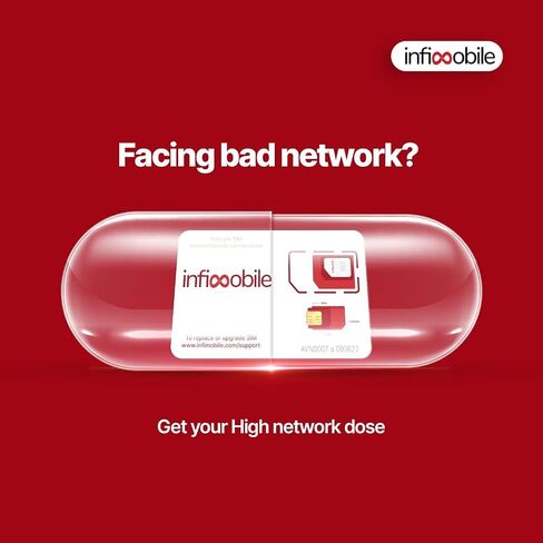 $12.6/Month | Infimobile Prepaid Unlimited Plan: 6 Months | 10GB High-Speed Data Per Month | Unlimited Data Talk & Text | Prepaid Plan Service SIM Card | Nationwide Coverage | 4G, 5G Network in Saudi Arabia