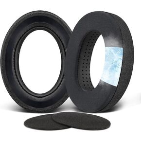 SOPROM Cooling-Gel Earpads Replacement Cushions for Sennheiser HD650, HD660 S, HD660S2, HD600, HD6XX, HD58X, HD580, HD565, HD545, HD535 Headphones, Ear Pads with Ice Silk Fabric(Black)