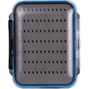 Aventik Fly Box for Fly Fishing Jig Box Waterproof Float Streamer flies Case Double Sided Fly Fishing Box Clear Lid Storage Lure Boxes