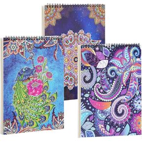 Bondream 3 Pack Adult Coloring Books,Flower,Mandalas &Animal Patterns and Designs for Adults Relaxation,Coloring Books for Women to Relax, Anxiety and Depression