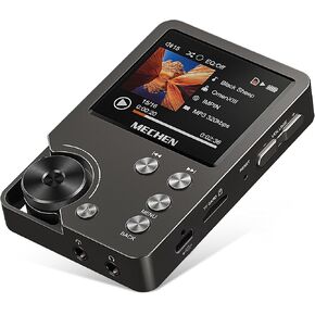 MECHEN M30 HiFi MP3 Player, Lossless DSD High Resolution Digital Audio Music Player, High-Res Portable Audio Player with 64GB Memory Card (Gray)