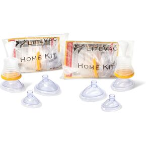 LifeVac Home Kit Pack of 2 - Portable Suction Rescue Device First Aid Kit for Kids and Adults, Portable Airway Suction Device for Children and Adults
