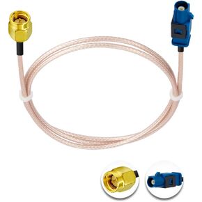 SMA Male to Fakra C Male Blue Pigtail Cable RG316 6in/15cm Fakra C Plug to SMA Plug GPS Antenna Extension Cable for Vehicle GPS Navigation Car Radio Stereo in Kuwait