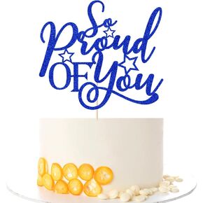 So Proud Of You Cake Topper-Congratulations to the Class of 2022 Graduation, Cheers to Graduation, Academic Success Landing Party Decoration Supplies(Red) in Kuwait