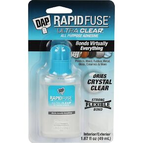 DAP Products Rapidfuse Ultra Clear All Purpose Adhesive, 1.67 Oz (7079800180)