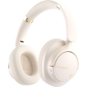 Bluetooth Headphones Over The Ear, Noise Cancelling Headphones Wireless Headphones Bluetooth with Mic, 80H Playtime, Deep Bass, Comfort Fit, Portable Lightweight Headphones for Travel, Home