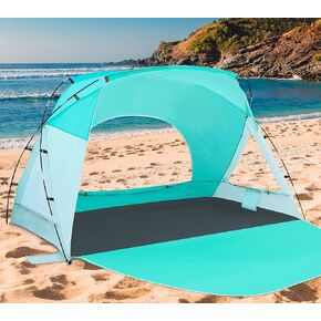 Mini Beach Tent for 1-2 People, Baby Tent with UPF 50+ UV Protection, Portable Sun Shelter with Carrying Bag, Lightweight & Easy Setup, Perfect for Baby and Family Beach Days in Saudi Arabia