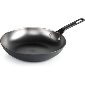 GSI Outdoors Guidecast 12" Frying Pan | Lightweight Cast Iron Frying Pan for Camping, Cabin and Home Kitchen