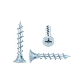 200pcs #7 White Flat Head Wood Screws Wall Plate Screws Painted Anti-Rust White Coating Stainless Steel Flat Head Self-Tapping Screws for Wall Plate Switch Cover Replacement Socket Light Switch Plate