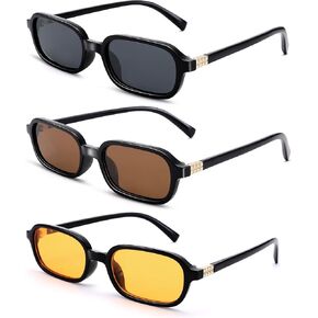 Pro Acme Rectangle Sunglasses for Women Men Trendy Small Rectangular Vintage Sun Glasses in Kuwait