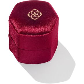 Kendra Scott Davis Small Case, Emerald Velvet