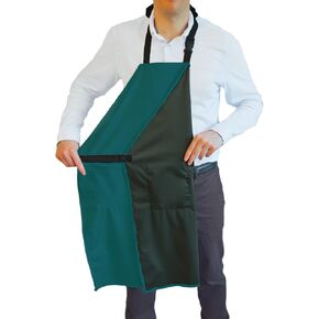 Waterpoof Apron For Men and Women - 2 Pockets - 35" - Multi Purpose - Ideal Work Aprons for Dishwashing, Dog Grooming, Cleaning - Heavy Duty Plastic Dishwasher Apron - Perfect Kitchen Apron for All