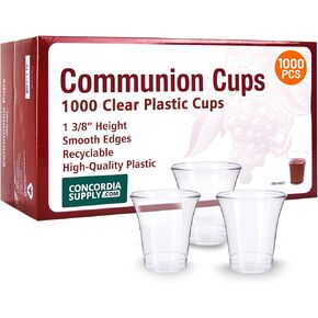 Concordia Supply Communion Cups - Premium Disposable - Box of 1000 - Fits Standard Holy Communion Trays 1-3/8-inch