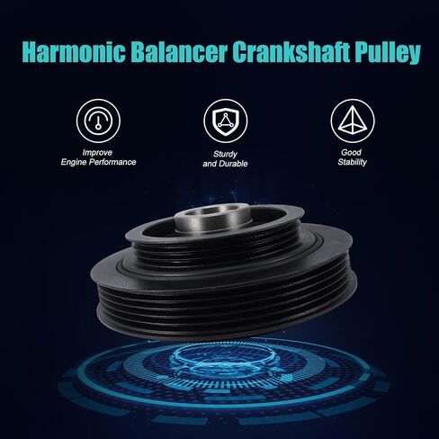 594-556 Engine Harmonic Balancer Crankshaft Pulley Compatible with Lexus LX450 4.5L L6 1996-1997, For Toyota Land Cruiser 4.5L L6 1993-1997, Replaces 1347066030,1347066020,‎1347066021 in Saudi Arabia