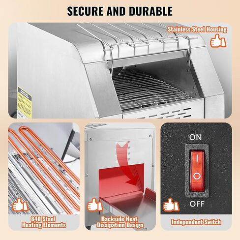 VEVOR Commercial Toast Bread Slicer, 12mm Thickness Electric Bread Cutting Machine, 31PCS Commercial Bakery Bread Slicer, 110V Toast Cutter Cutting Machine, Bread Cutter for Bread Sheet Cutter Cutting in Saudi Arabia