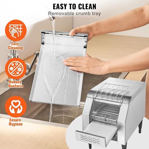 VEVOR Commercial Toast Bread Slicer, 12mm Thickness Electric Bread Cutting Machine, 31PCS Commercial Bakery Bread Slicer, 110V Toast Cutter Cutting Machine, Bread Cutter for Bread Sheet Cutter Cutting in Saudi Arabia
