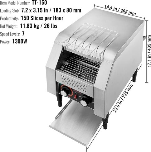 VEVOR Commercial Toast Bread Slicer, 12mm Thickness Electric Bread Cutting Machine, 31PCS Commercial Bakery Bread Slicer, 110V Toast Cutter Cutting Machine, Bread Cutter for Bread Sheet Cutter Cutting in Saudi Arabia