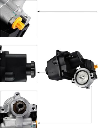 20-65990 مضخة توجيه كهربائية مع بكرة وخزان 2002-2009 لبويك رينييه، لشفروليه تريل بليزر، لجي إم سي إنفوي، لإيسوزو، لساب 9-7x، لأولدزموبيل، 4.2L 5.3L 6.0L، 9665990 26112229 in Kuwait