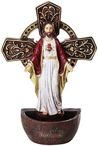 Pacific Trading Our Lady of Grace Holy Font Figurine, 6.75-inches, Cold Cast Resin, Multicolor in Saudi Arabia