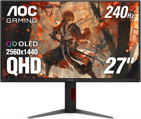 AOC C32G2ZE 32" Curved Frameless Gaming Monitor, Full HD 1920x1080, VA, 0.5ms 240Hz, AMD FreeSync Premium, DP/HDMI/VGA, VESA, 3-3-1 Re-Spawn Program, Xbox PS5 Switch,Black in Saudi Arabia