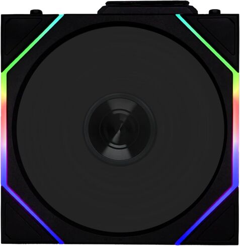 Lian Li UNI Fan TL LCD 120 Wireless - Triple Pack - 2.4 GHz Wireless Controller Included - Daisy Chain & Infinity Mirror Design - LCD Display - Controller Required - White (12TLLCD1W3W) in Kuwait