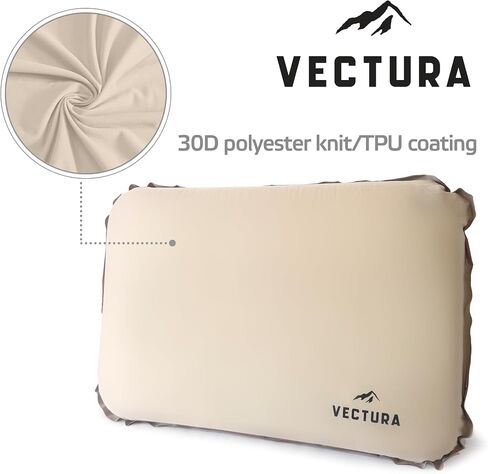 Self-Inflating Camping Pillow – Lightweight & Compact Backpacking Pillow for Hiking, Travel & Outdoor Use – Comfortable Inflatable Pillow for Sleeping – Size 46 x 30 cm in Saudi Arabia