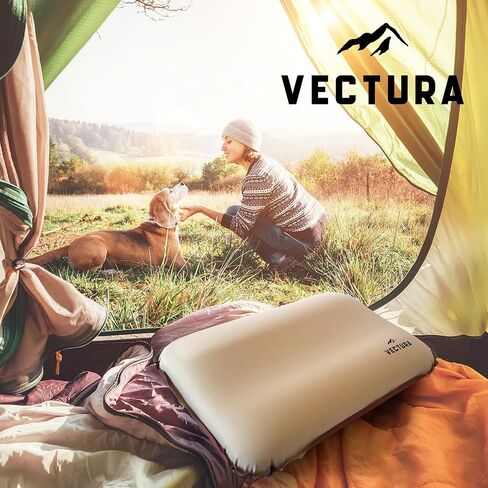 Self-Inflating Camping Pillow – Lightweight & Compact Backpacking Pillow for Hiking, Travel & Outdoor Use – Comfortable Inflatable Pillow for Sleeping – Size 46 x 30 cm in Saudi Arabia