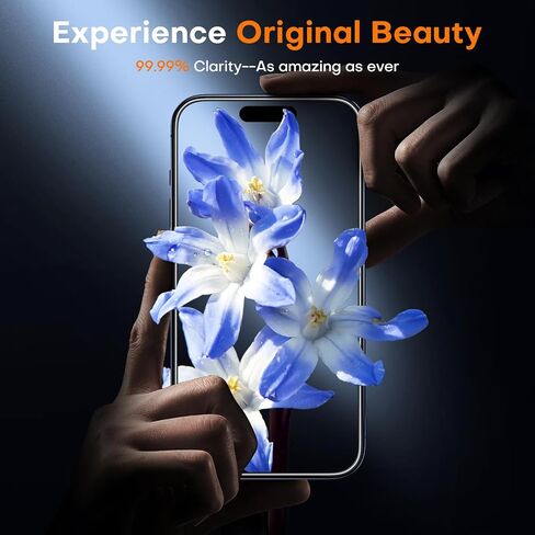 TOCOL for iPhone 12 Screen Protector [Military Grade Shatterproof] HD Tempered Glass for iPhone 12 Full Coverage Screen Protector, Anti-Fingerprint, Easy Installation, 2 Packs in Kuwait