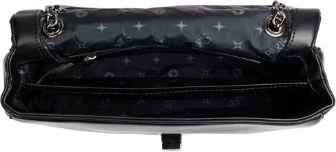 Paris Hilton Madison Crossbody Purse Chain Strap Bag White Faux Fur in Saudi Arabia
