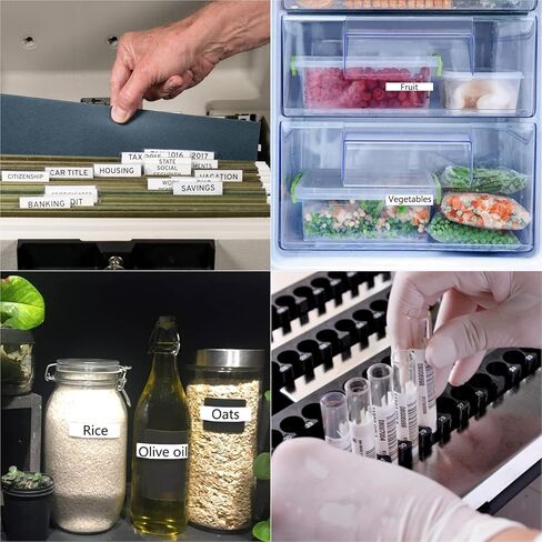 WEEMAY 6 Pack Label Maker Tape Compatible for Brother Label Maker Tape 12mm 0.47 White Laminated TZe Labelling Tape Cassette for PTouch Cube PTD220 PTD600 PTD410 PTH110BP PTD610BT Printer, 26.2 Feet in Kuwait