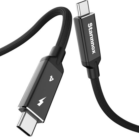 10ft Thunderbolt 4 كابل USB4 - نقل بيانات 40 جيجابت في الثانية ، شاشة 8K HD ، شحن سريع 240 واط ، متوافق مع أجهزة Thunderbolt 3/4 و USB -C ، 3M in Kuwait