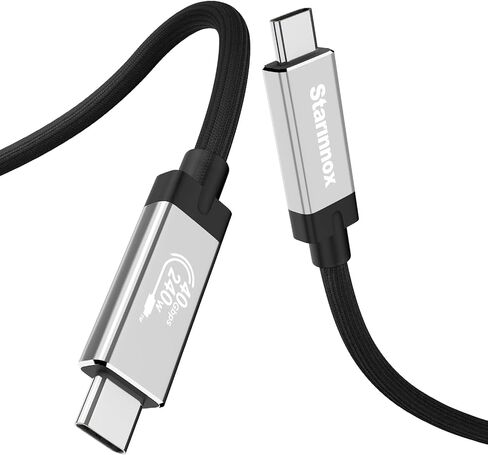6.6 قدم USB4 Thunderbolt 4 كابل [USB-IF Certified]-نقل البيانات 40 جيجابت في الثانية ، عرض 8K HD ، شحن سريع 240W ، متوافق مع Thunderbolt 3/4 ، USB-C ، in Kuwait