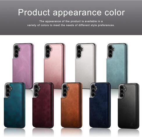 Designed for Samsung Galaxy S25 Ultra Case Wallet with Card Holder, [Magnetic Clasp Folio Cover] [RFID Blocking Leather Protection] Shockproof Women Men Cases for Samsung S25 Ultra Wine Red in Kuwait