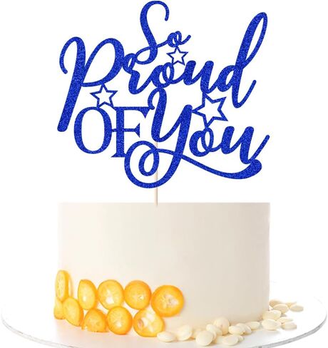 So Proud Of You Cake Topper-Congratulations to the Class of 2022 Graduation, Cheers to Graduation, Academic Success Landing Party Decoration Supplies(Red) in Kuwait