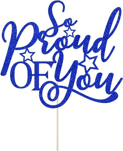 So Proud Of You Cake Topper-Congratulations to the Class of 2022 Graduation, Cheers to Graduation, Academic Success Landing Party Decoration Supplies(Red) in Kuwait