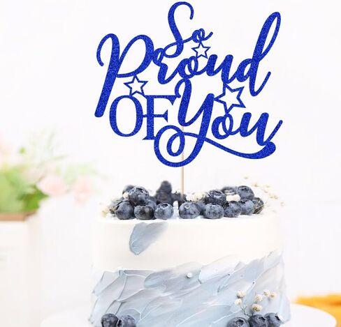 So Proud Of You Cake Topper-Congratulations to the Class of 2022 Graduation, Cheers to Graduation, Academic Success Landing Party Decoration Supplies(Red) in Kuwait