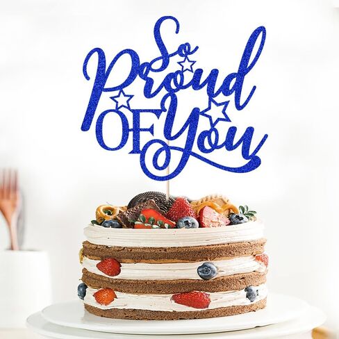 So Proud Of You Cake Topper-Congratulations to the Class of 2022 Graduation, Cheers to Graduation, Academic Success Landing Party Decoration Supplies(Red) in Kuwait