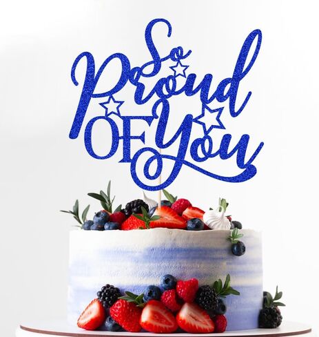 So Proud Of You Cake Topper-Congratulations to the Class of 2022 Graduation, Cheers to Graduation, Academic Success Landing Party Decoration Supplies(Red) in Kuwait