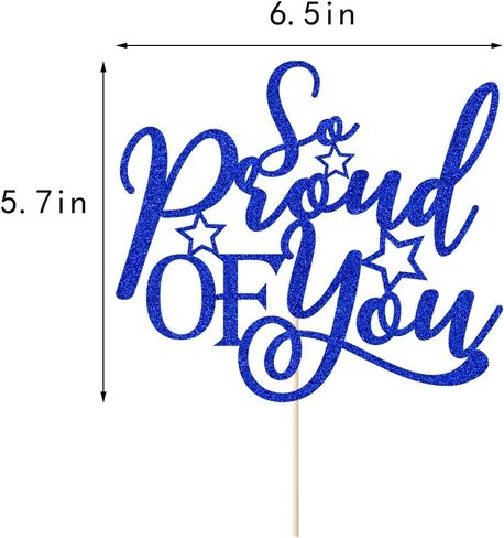 So Proud Of You Cake Topper-Congratulations to the Class of 2022 Graduation, Cheers to Graduation, Academic Success Landing Party Decoration Supplies(Red) in Kuwait