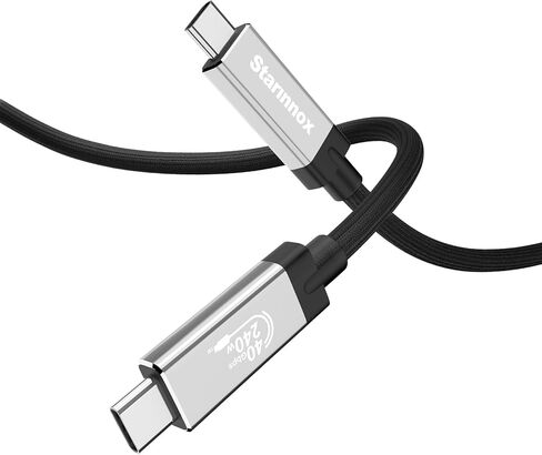 USB4 Thunderbolt 4 Cable [USB-IF Certified] - 40Gbps Data Transfer, 8K HD Display, 240W Fast Charging, Compatible with Thunderbolt 3/4, USB-C Devices (3.3Ft) in Kuwait