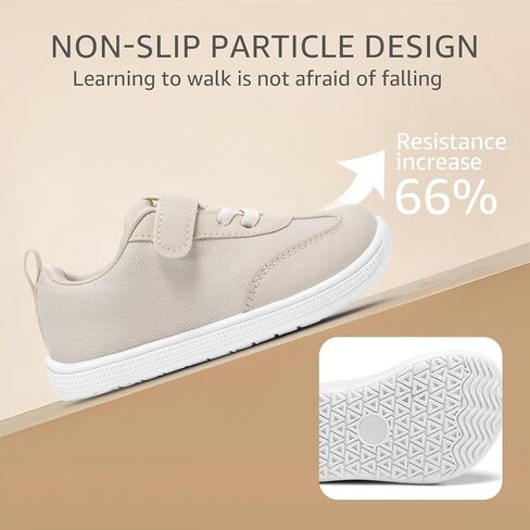 STQ Toddler Girls Boys Wide Toe Barefoot Shoes Kids Walking Tennis Comfort Sneakers Lightweight Breathable Gym Shoe in Kuwait