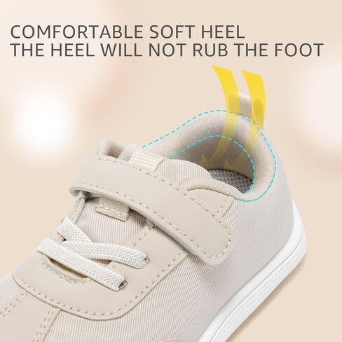 STQ Toddler Girls Boys Wide Toe Barefoot Shoes Kids Walking Tennis Comfort Sneakers Lightweight Breathable Gym Shoe in Kuwait