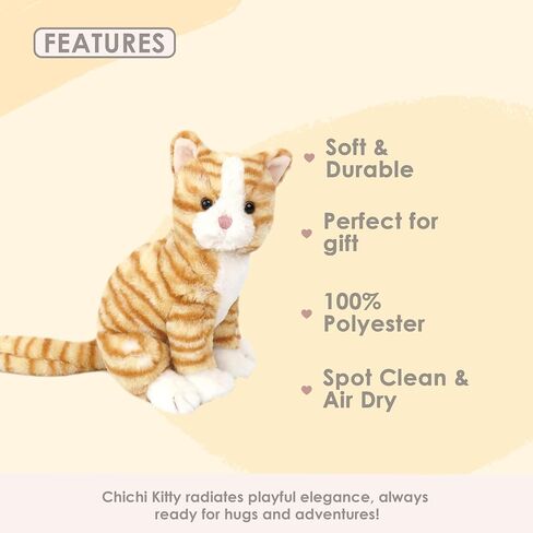 MON AMI Kacie The Kitty Ballerina Stuffed Doll – 9", Soft Plush Animal Doll, Use as Toy or Room Decor, Great Gift for Kids of All Ages in Saudi Arabia