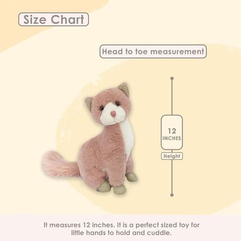 MON AMI Kacie The Kitty Ballerina Stuffed Doll – 9", Soft Plush Animal Doll, Use as Toy or Room Decor, Great Gift for Kids of All Ages in Saudi Arabia